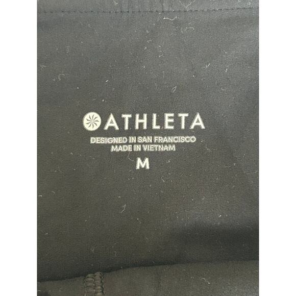 Athleta Cropped Black Leggings Sz M - Picture 3 of 6